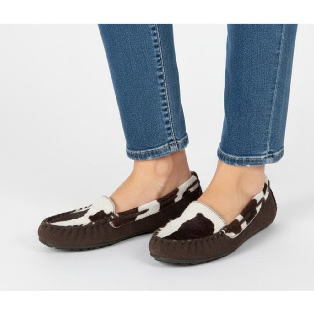 Dr. Scholl’s Original Spirit Cow Print Calf Hair Loafers - 6.5